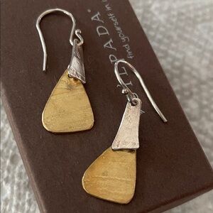 Silpada sterling and brass earrings.